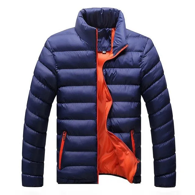 Cotton Padded Thick Jackets - Slim Fit Long Sleeve Quilted Coats