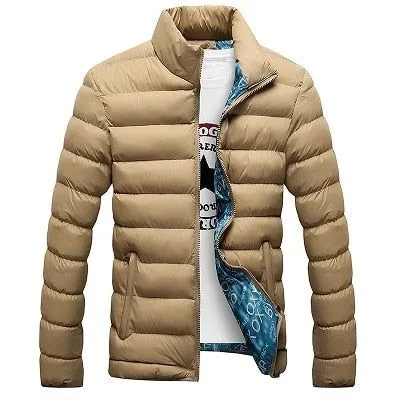 Cotton Padded Thick Jackets - Slim Fit Long Sleeve Quilted Coats