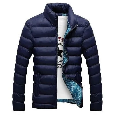 Cotton Padded Thick Jackets - Slim Fit Long Sleeve Quilted Coats