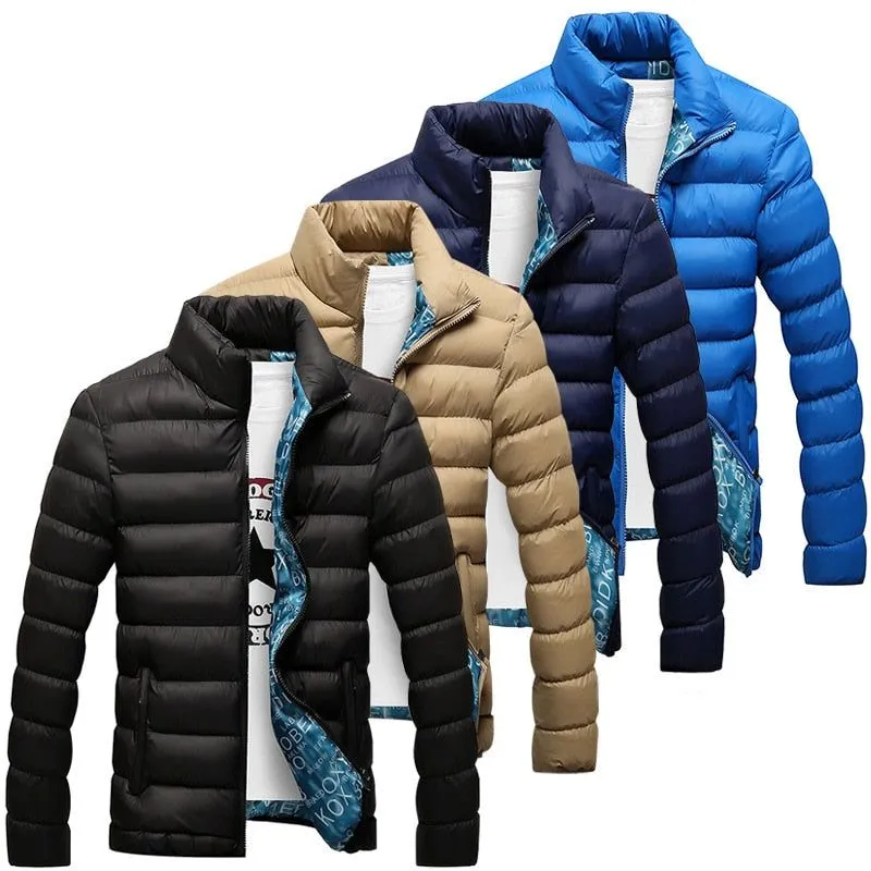 Cotton Padded Thick Jackets - Slim Fit Long Sleeve Quilted Coats