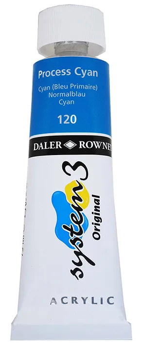 Daler Rowney Acrylic Colors System 3 PROCESS CYAN