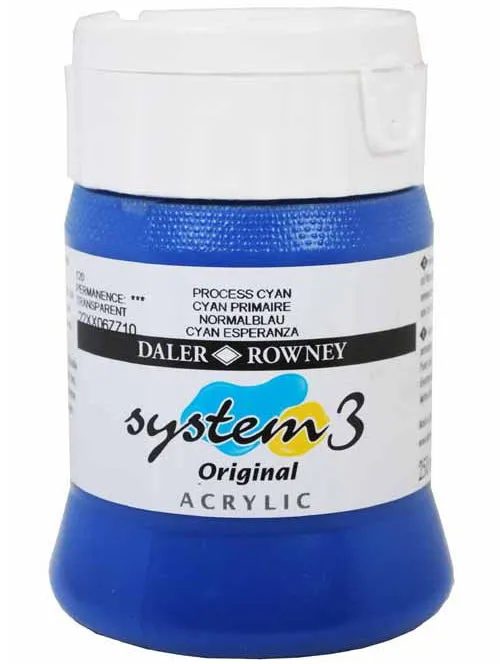 Daler Rowney Acrylic Colors System 3 PROCESS CYAN