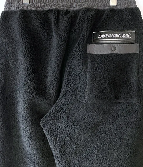 DESCENDANT/MANCHOT FLEECE TROUSERS (BLACK)