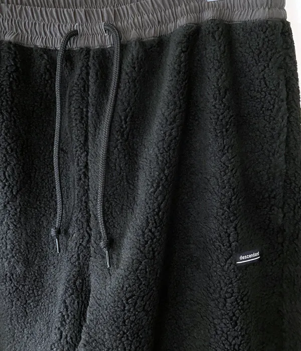 DESCENDANT/MANCHOT FLEECE TROUSERS (BLACK)