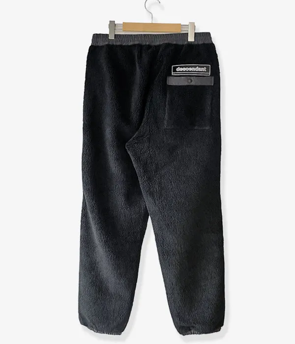 DESCENDANT/MANCHOT FLEECE TROUSERS (BLACK)