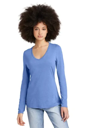 District DT135: Women's Perfect Tri Long Sleeve V-Neck Tee