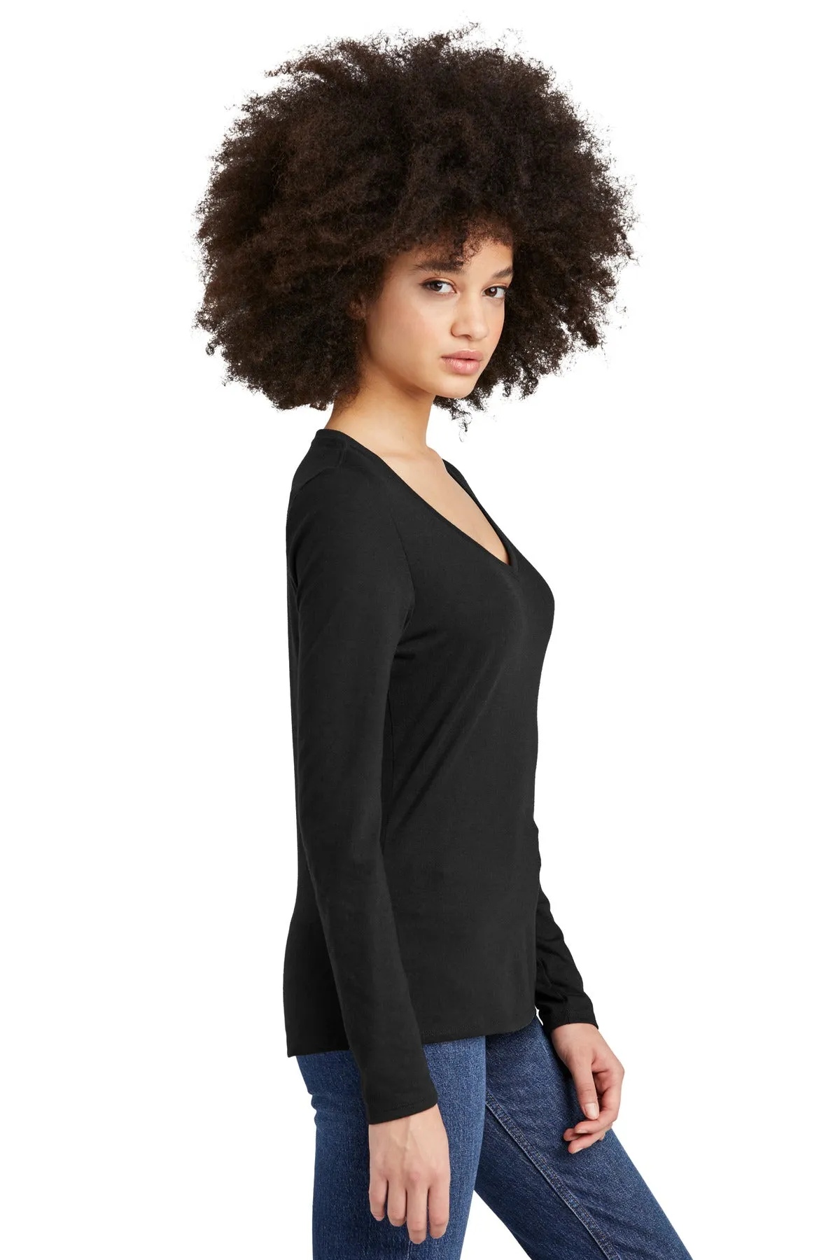 District® Women's Perfect Tri® Long Sleeve V-Neck Tee DT135