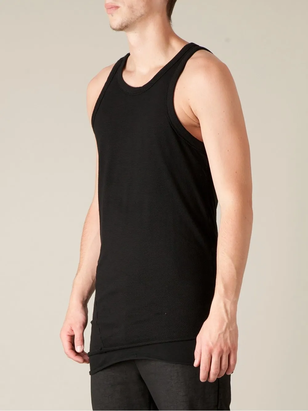 Double Layer Mesh Jersey Tank Top