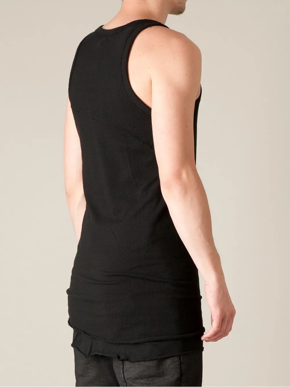 Double Layer Mesh Jersey Tank Top