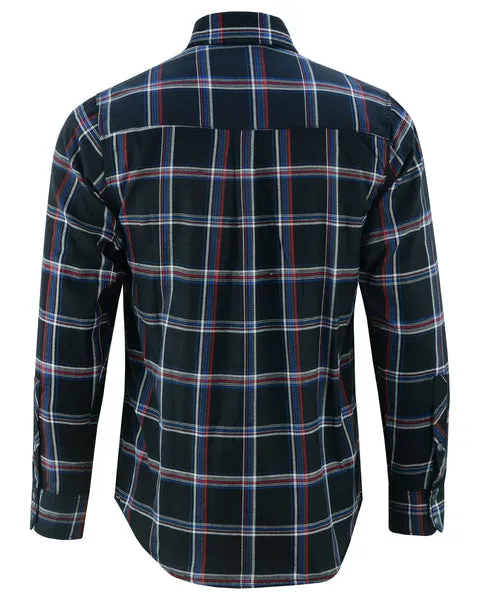 DS4681 Flannel Shirt - Daze Blue and Black