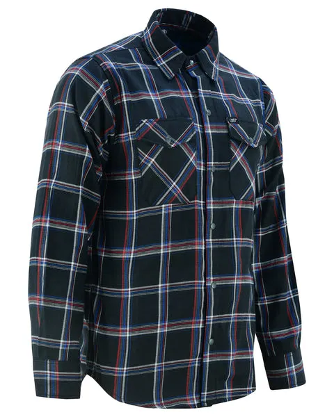 DS4681 Flannel Shirt - Daze Blue and Black