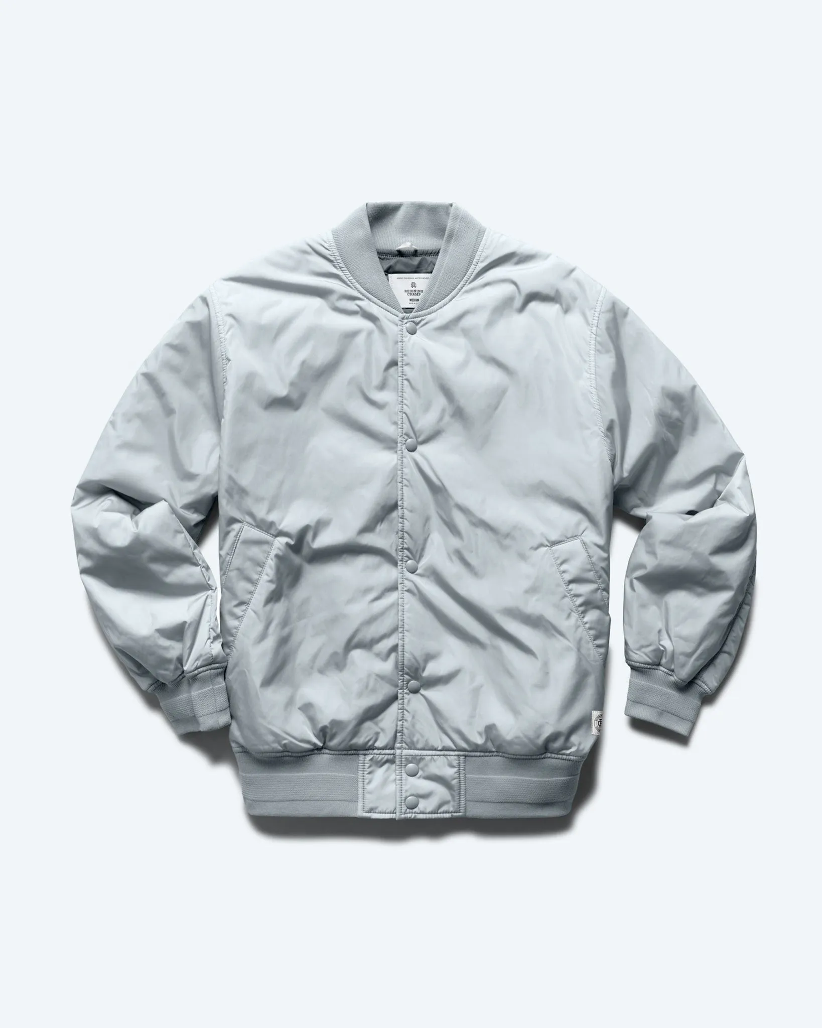 Econyl Satin Nylon Stadium Jacket