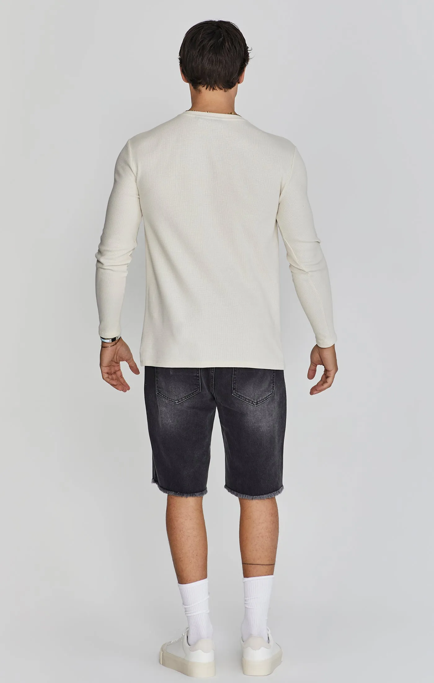 Ecru Henley T-Shirt