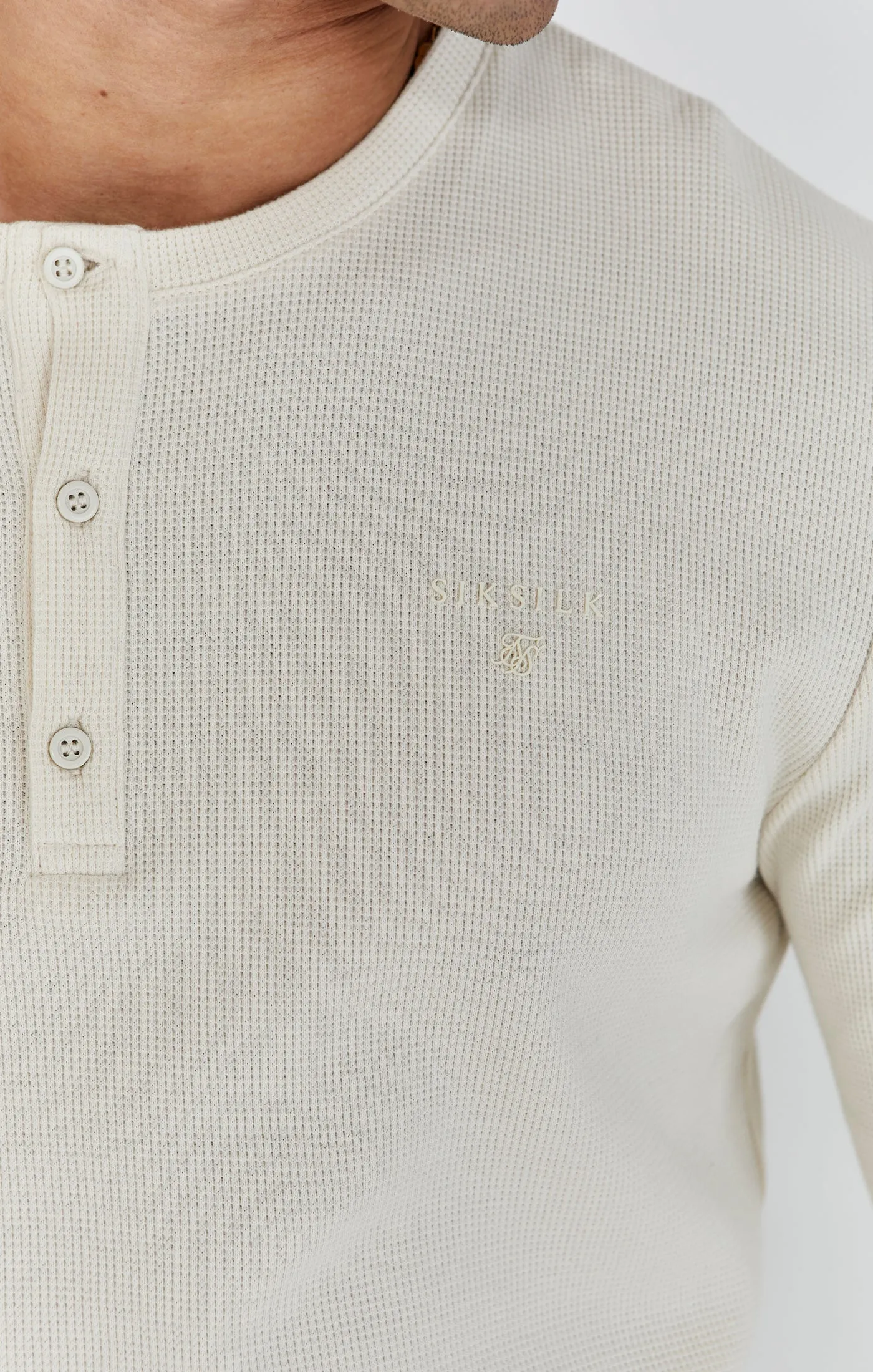 Ecru Henley T-Shirt