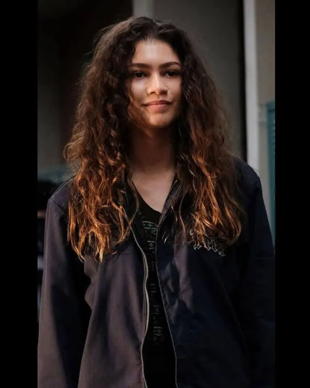 Euphoria Zendaya Black Jacket