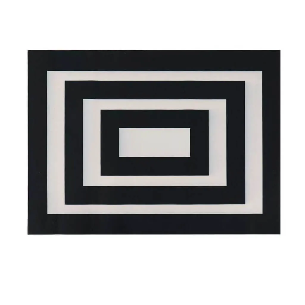 Evergreen Black and White Frame Layering Mat