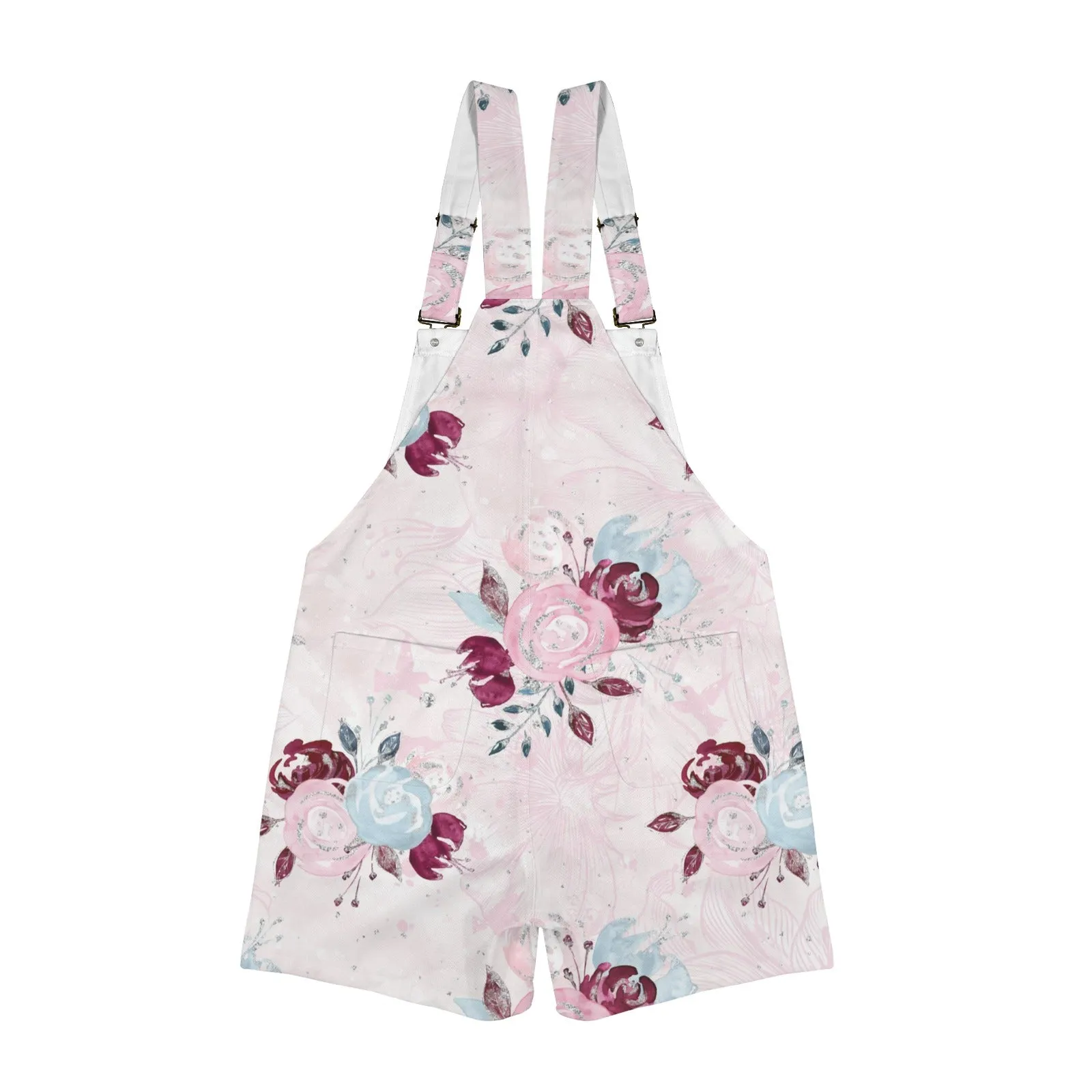 Everything Roses Unisex Shorts Suspender Jumpsuit