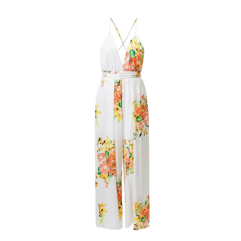 FLORAL WHITE… OH SO RIGHT JUMPSUIT