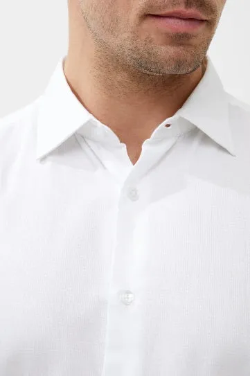 French Connection Long Sleeve Poplin Shirt - White