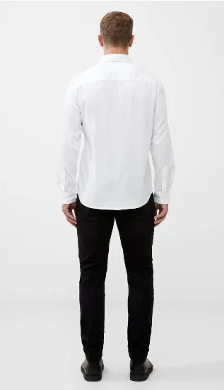 French Connection Long Sleeve Poplin Shirt - White