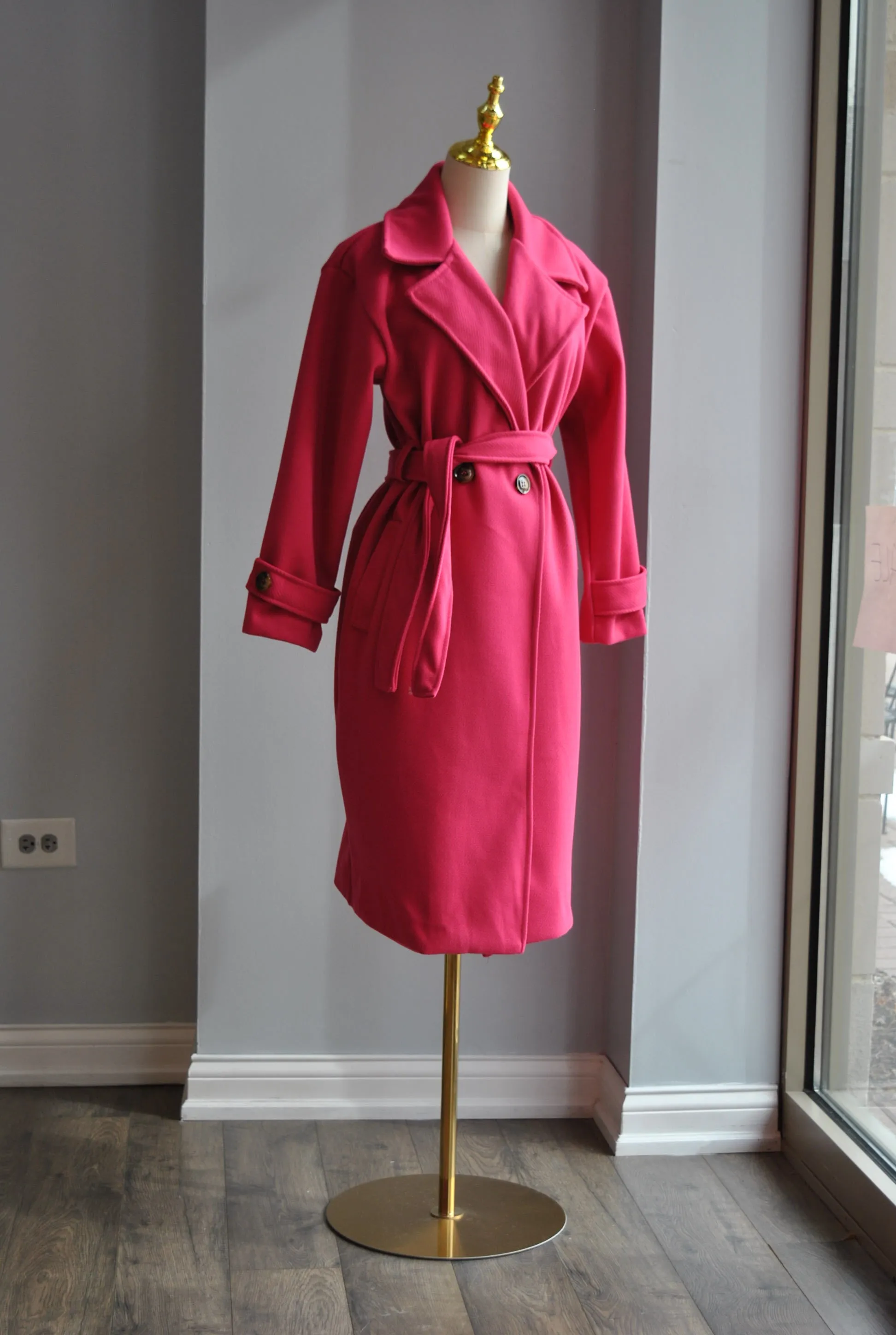 FUCHSIA SPRING COAT