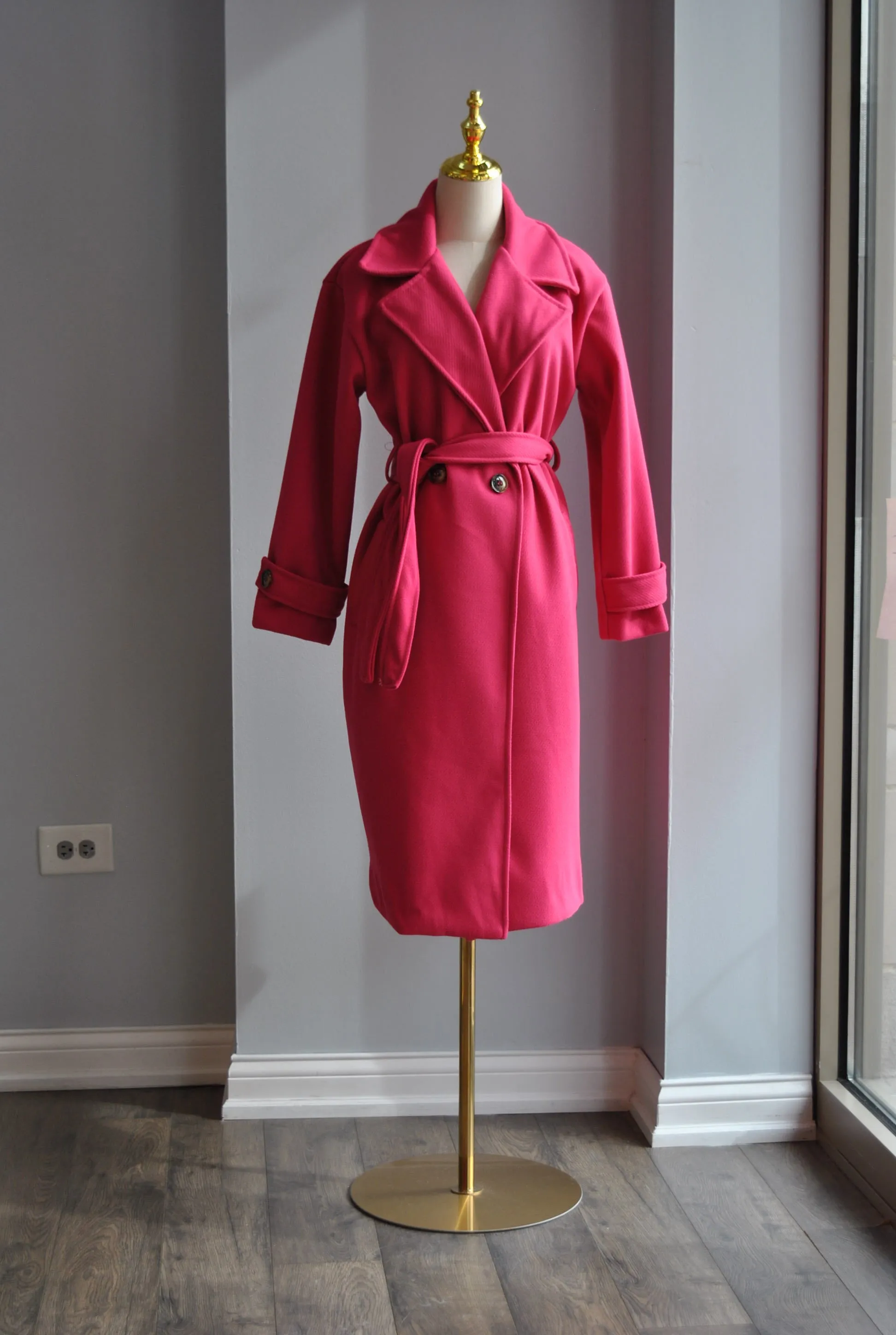 FUCHSIA SPRING COAT