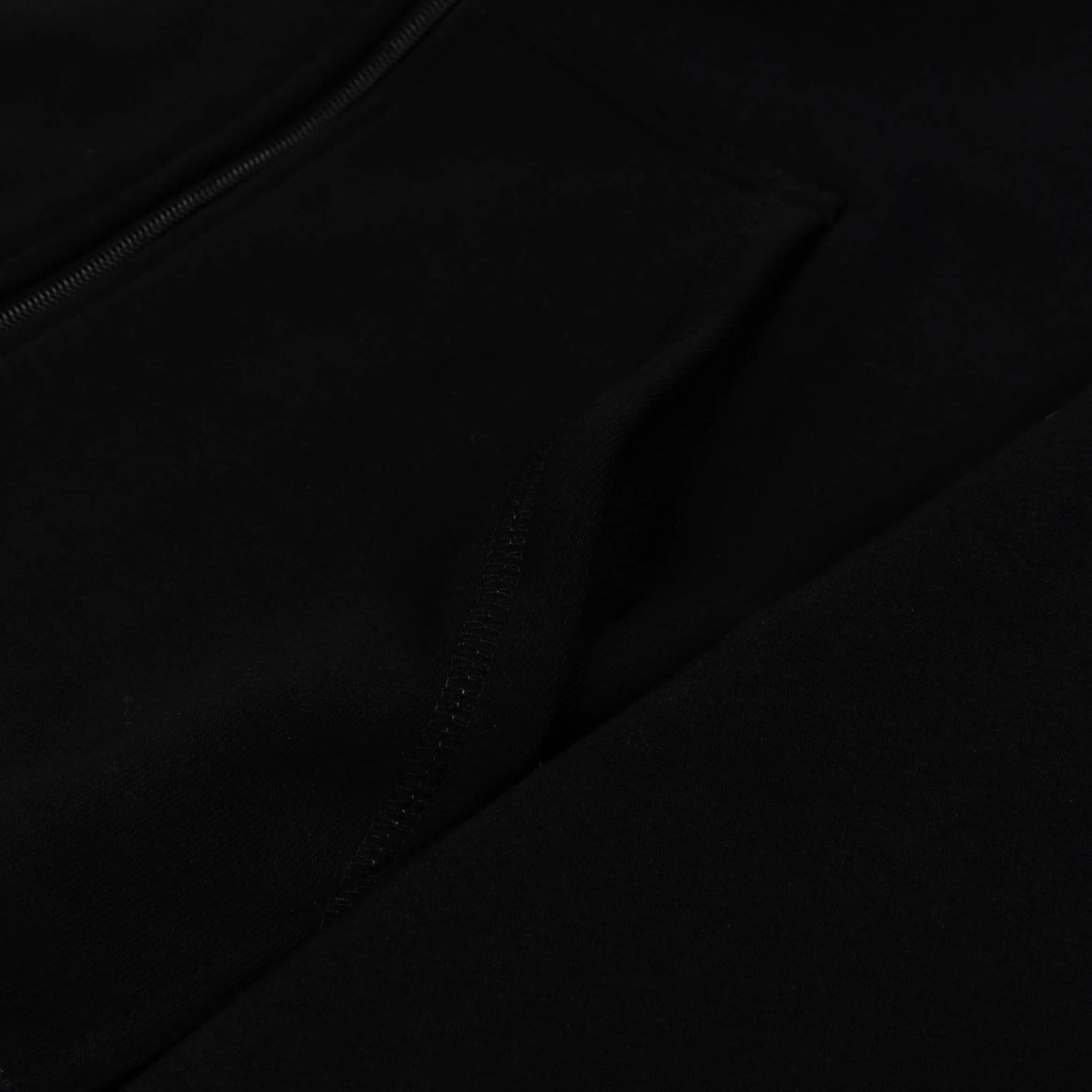 Full Zip Up Mens Hoodie (Black)