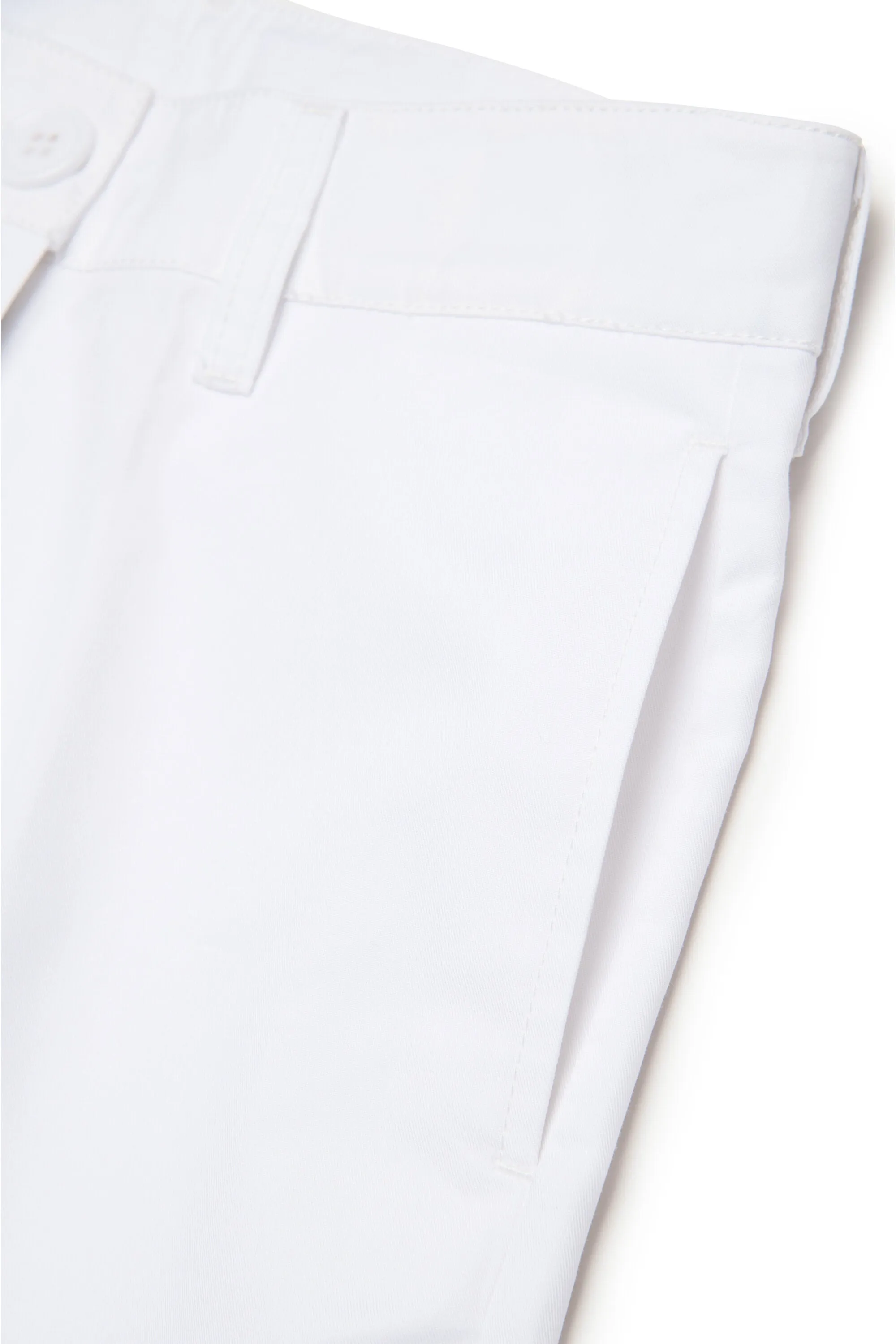 Gabardine chino pants with pleats