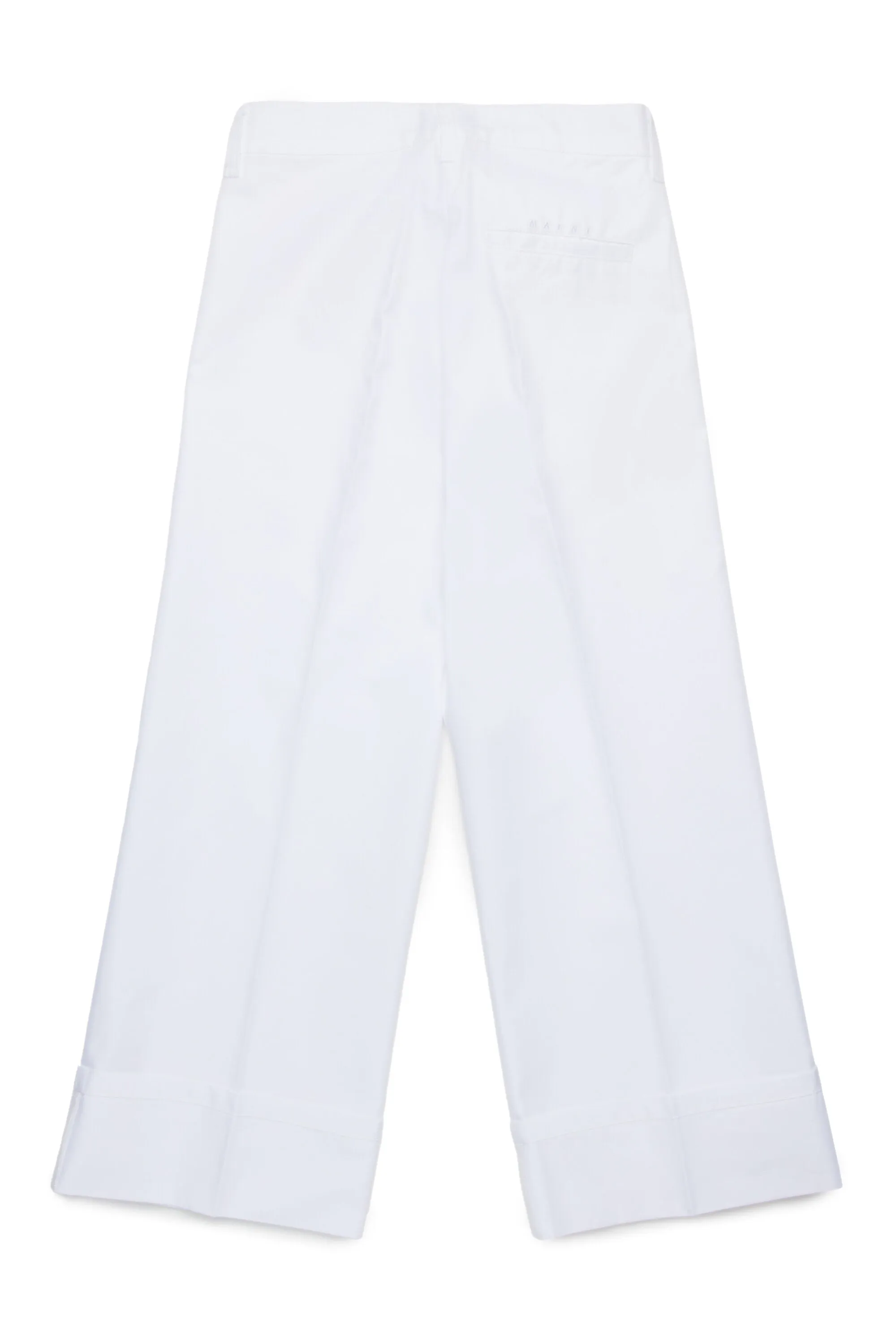 Gabardine chino pants with pleats