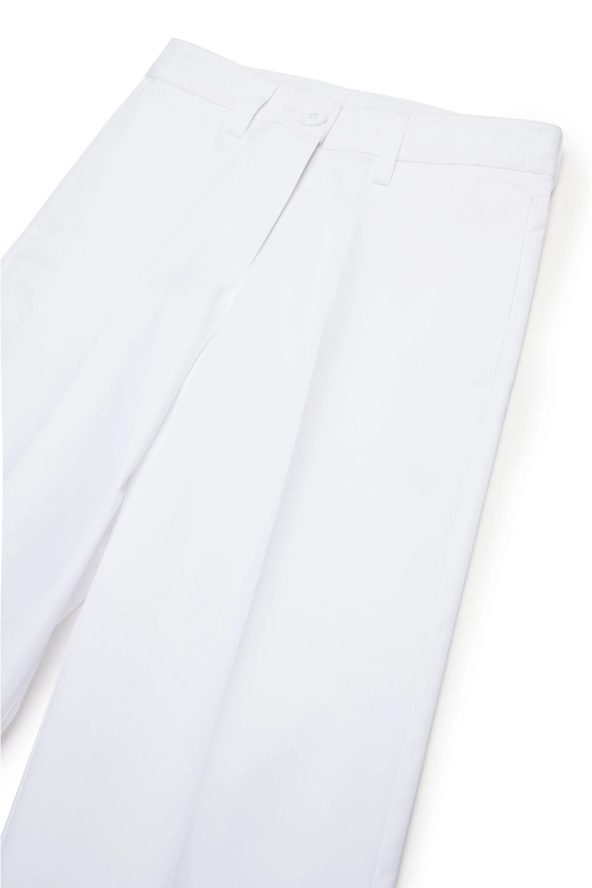 Gabardine chino pants with pleats