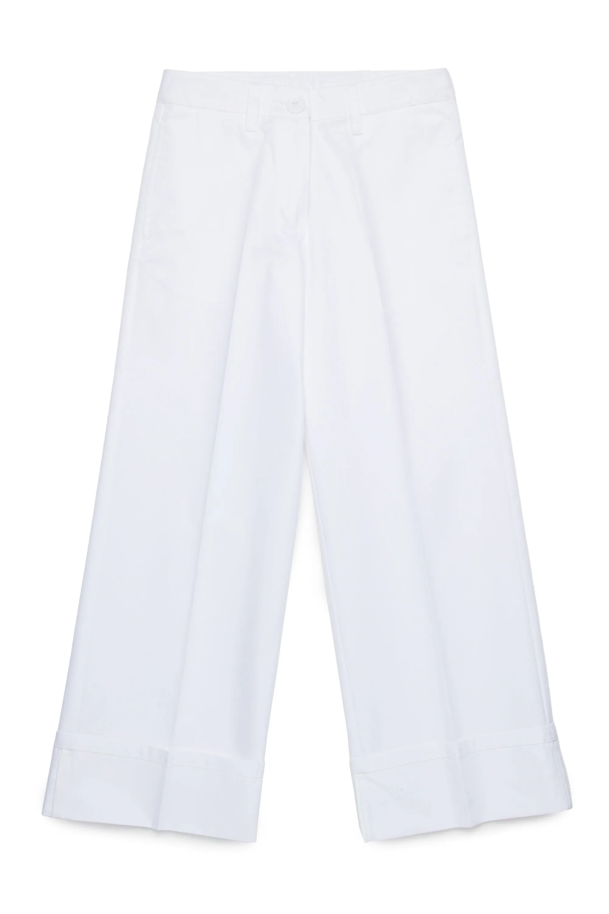 Gabardine chino pants with pleats