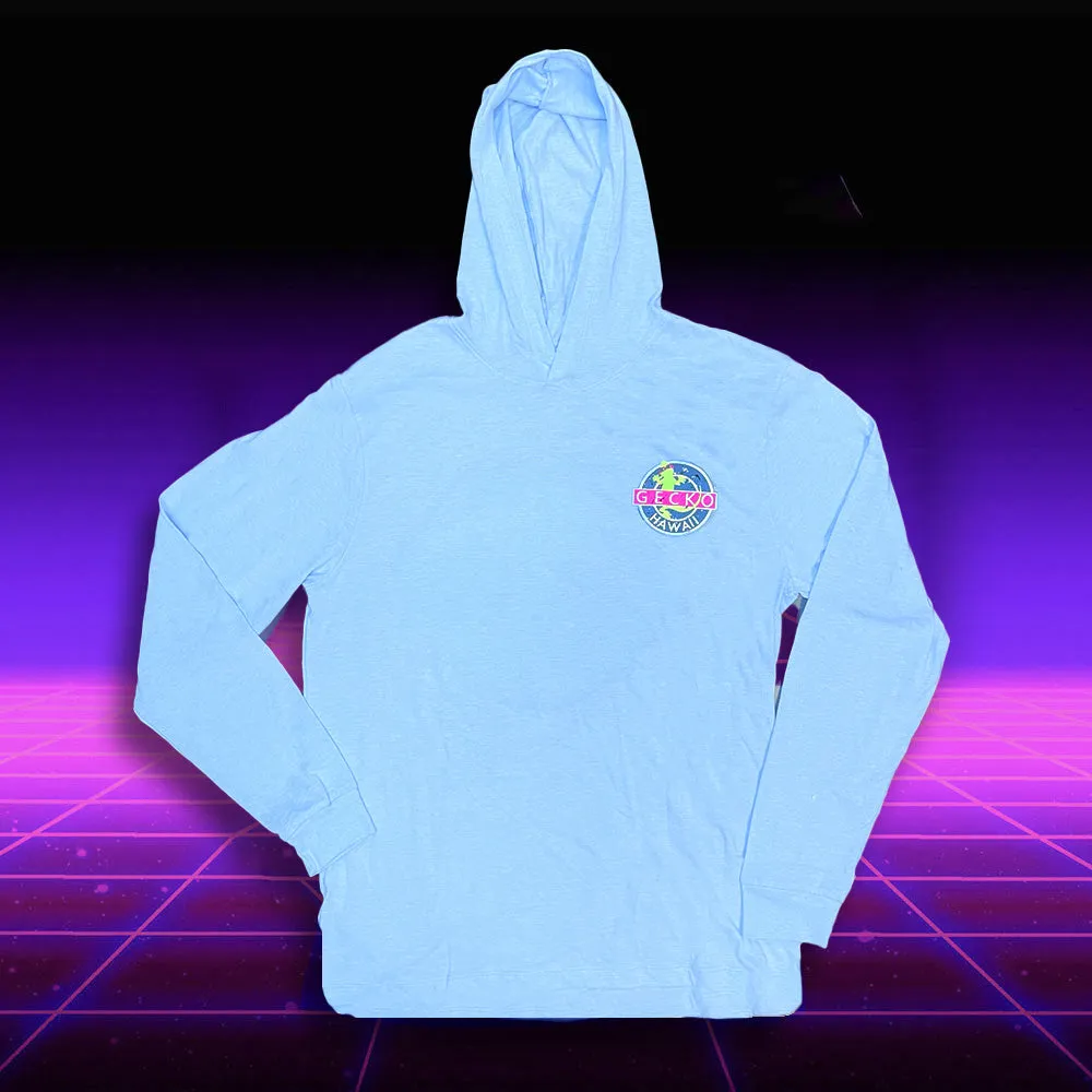 Gecko Vinyl - Neon Blue Frost HoodTEE