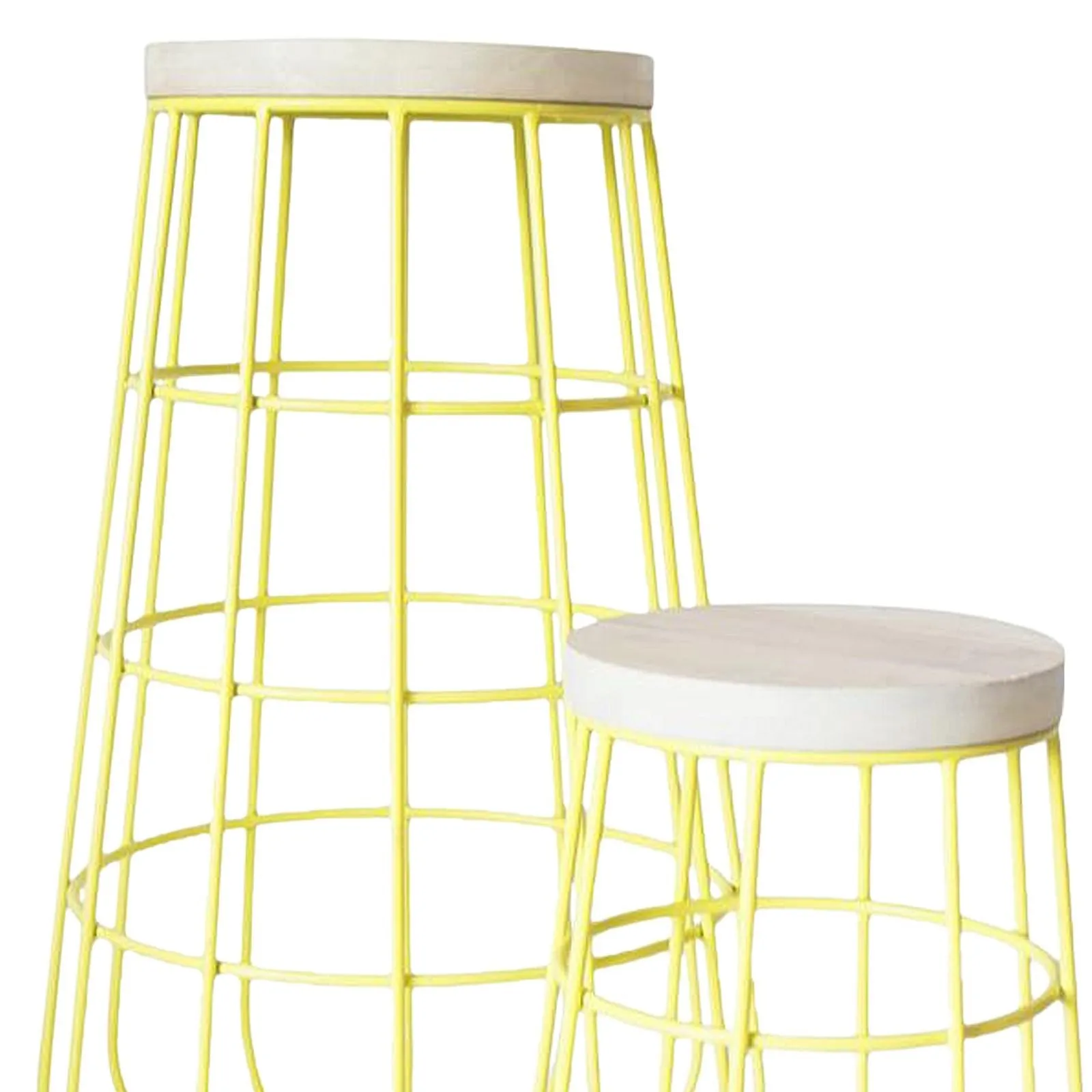 Geometric Metal Bar Stools / Designer Alcove Tables