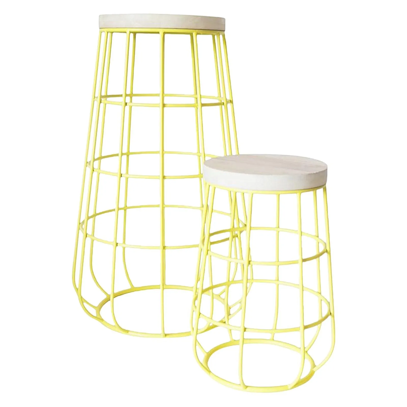 Geometric Metal Bar Stools / Designer Alcove Tables