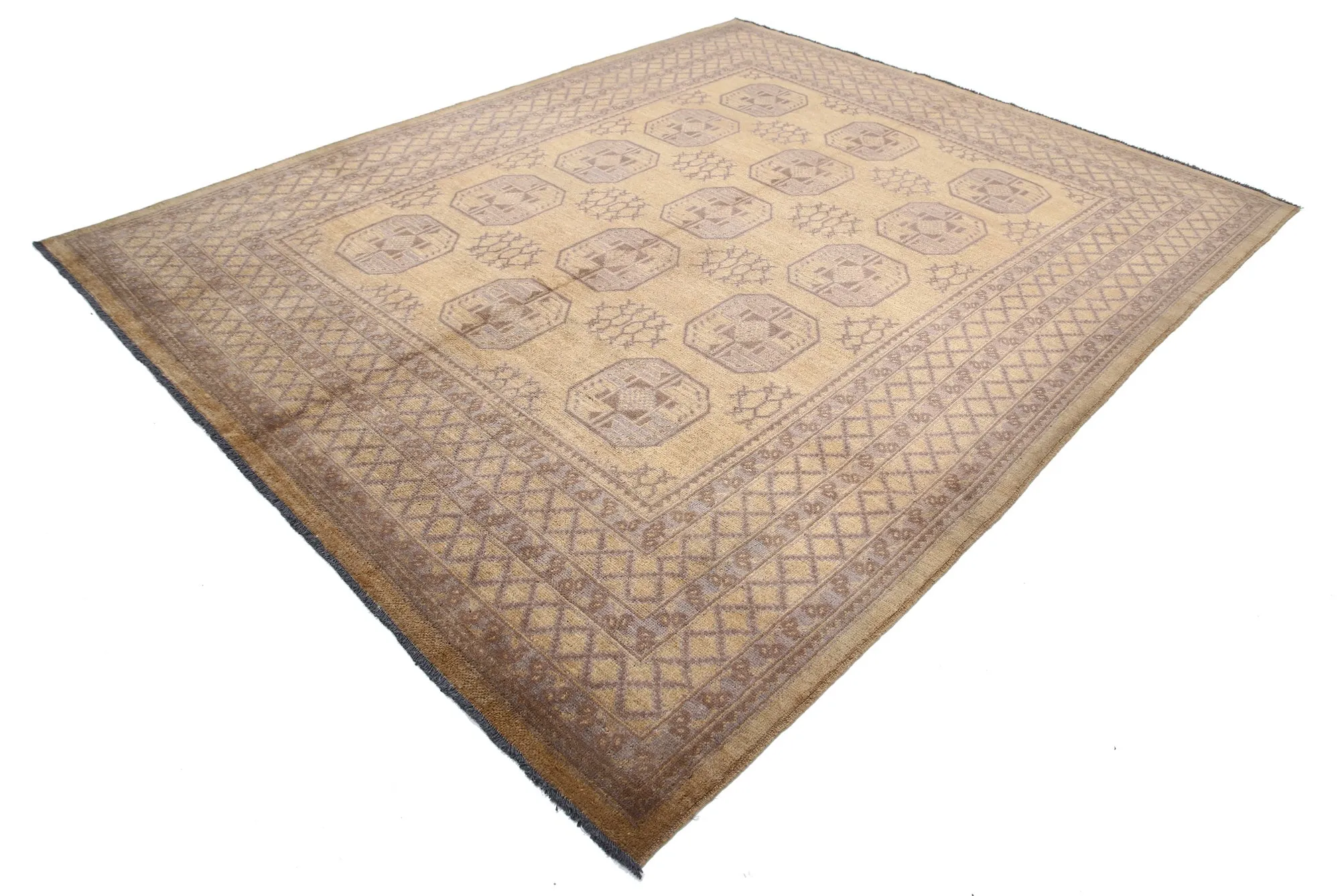 Gold Akcha Revival Hand Knotted Rug