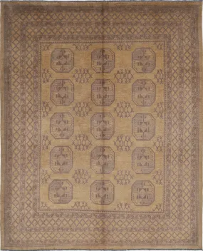 Gold Akcha Revival Hand Knotted Rug