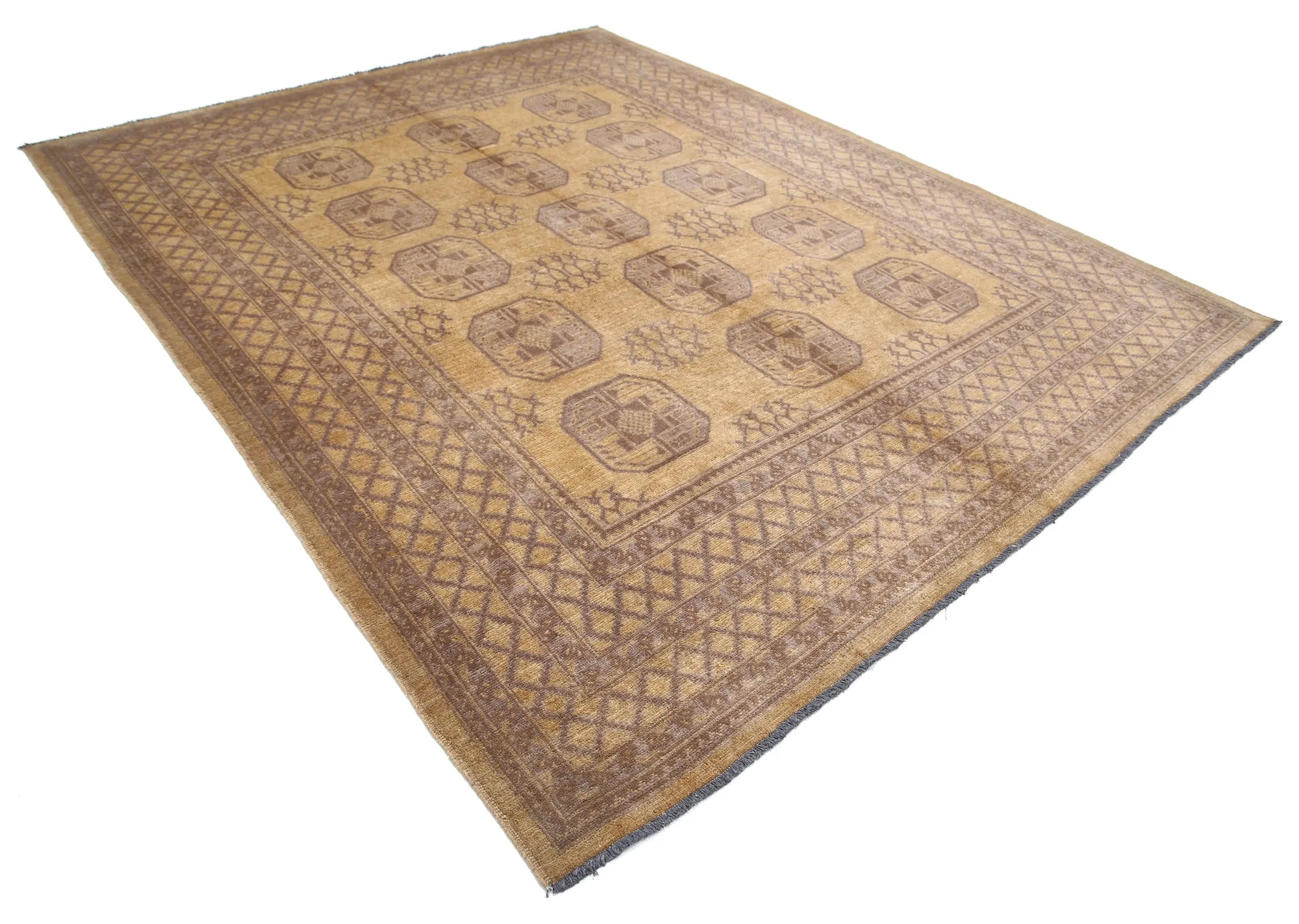 Gold Akcha Revival Hand Knotted Rug