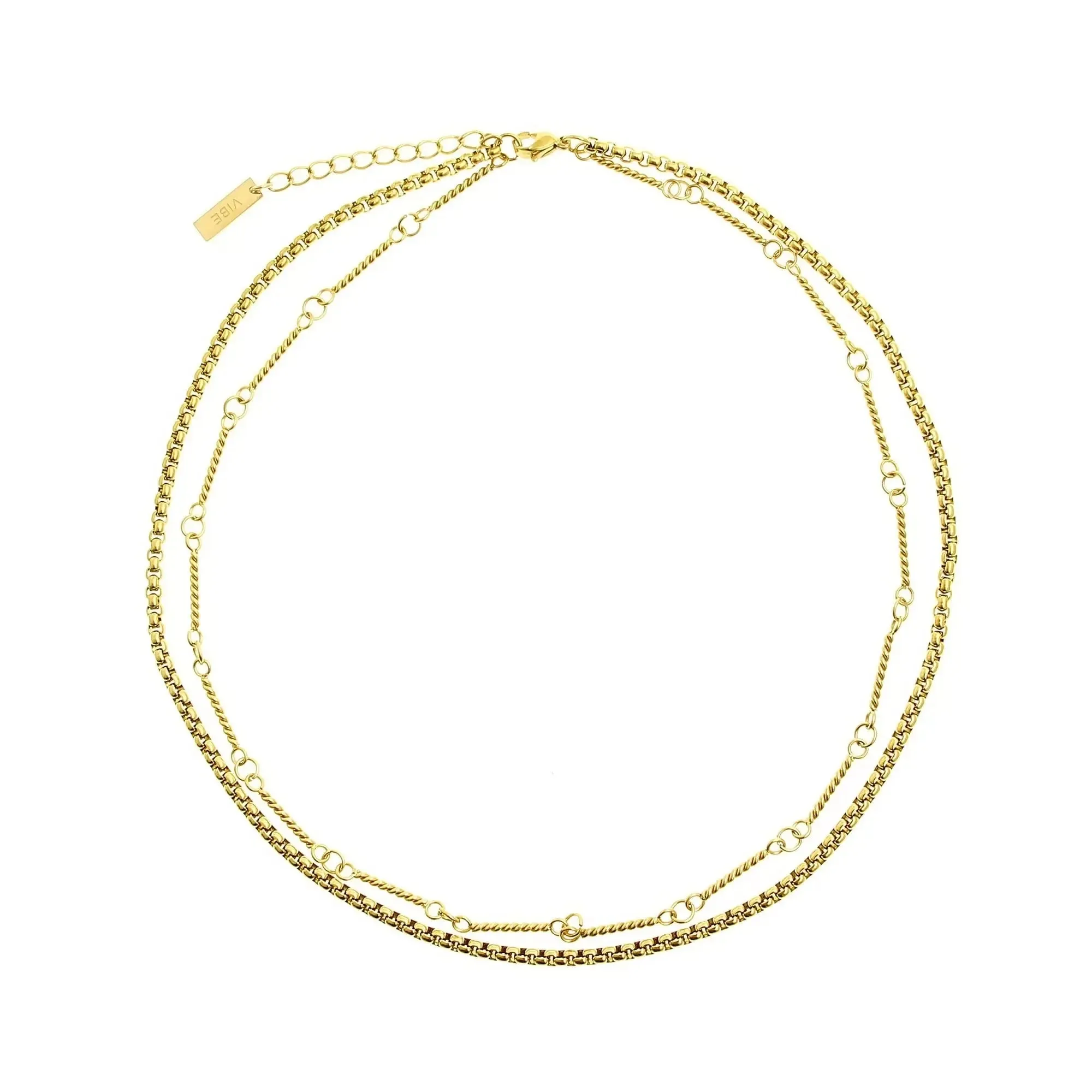 Gold Layering Chain Choker