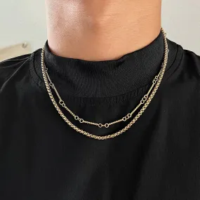 Gold Layering Chain Choker