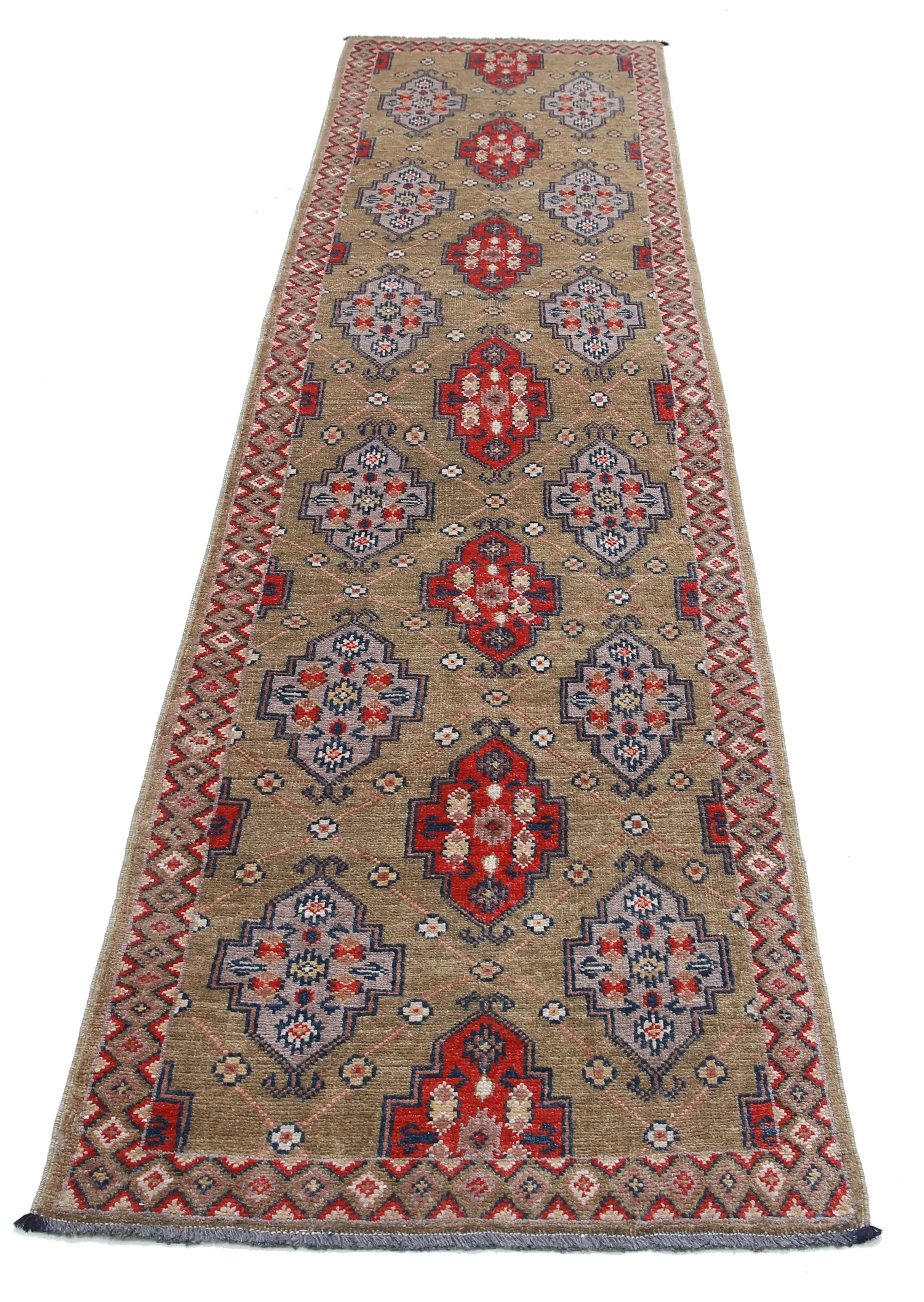 Green Akcha Revival Hand Knotted Rug