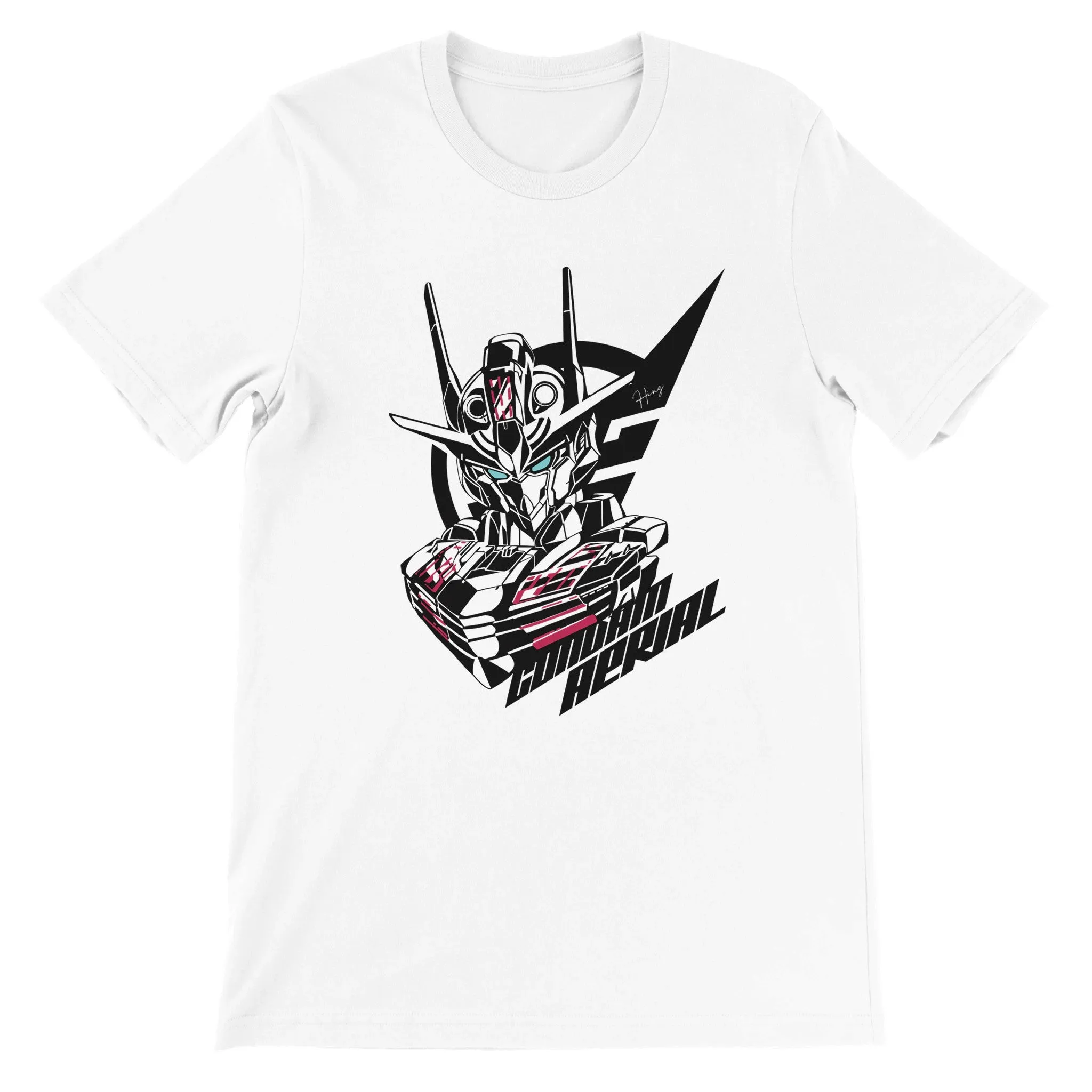 Gundam T-shirt - Gundam Aerial Artwork - Premium Unisex T-shirt