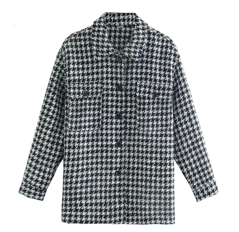 Houndstooth Oversized Shacket