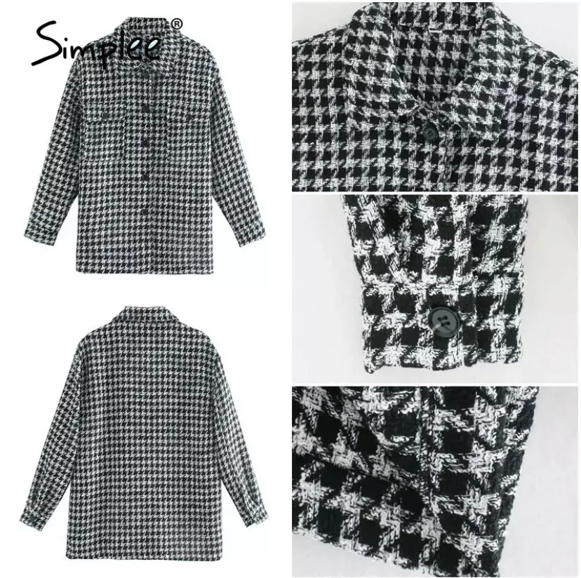 Houndstooth Oversized Shacket