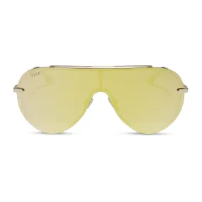 IMANI - GOLD   BRILLIANT GOLD MIRROR SUNGLASSES