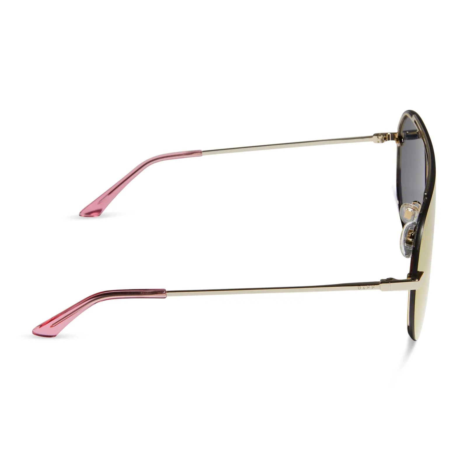 IMANI - GOLD   PINK RUSH MIRROR SUNGLASSES