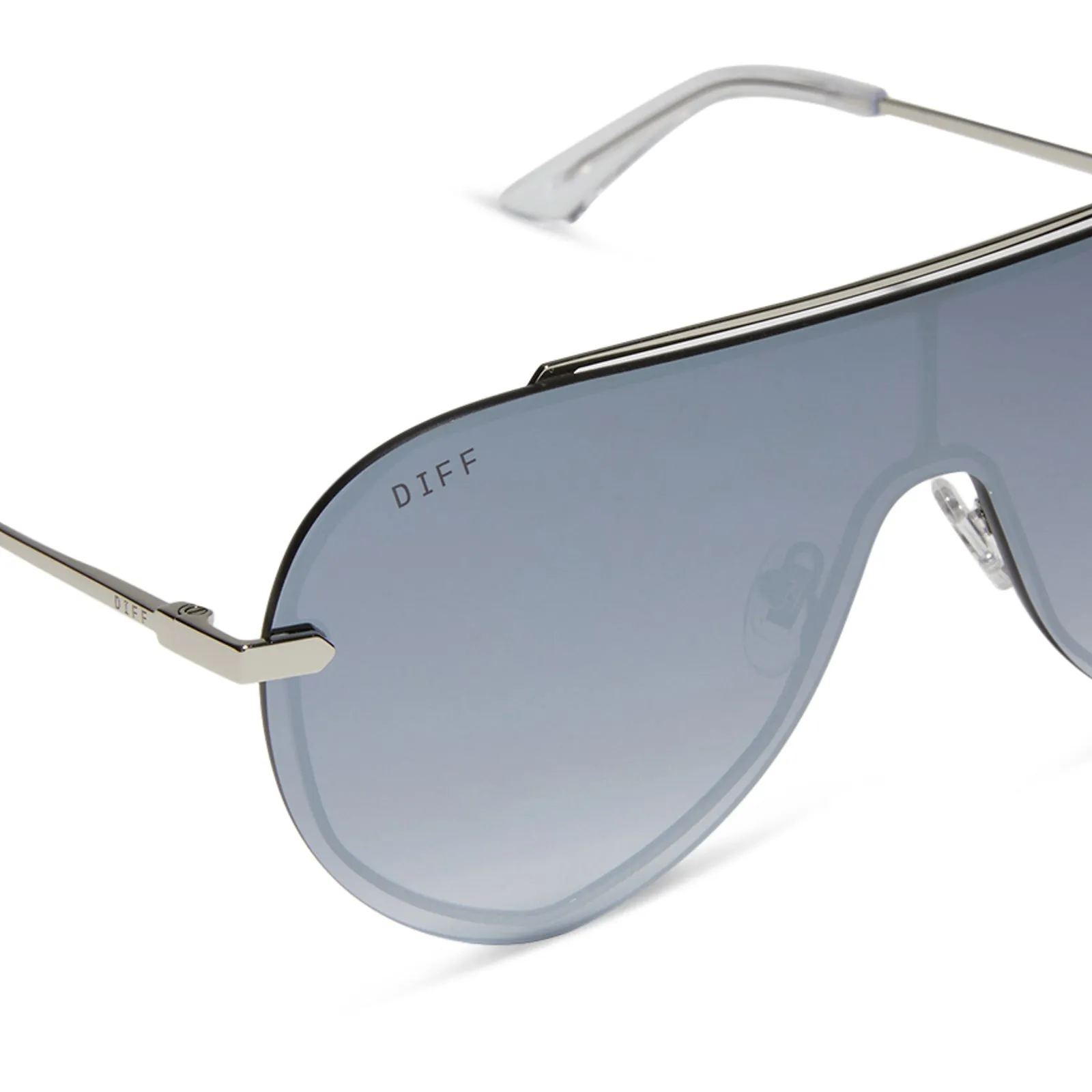 IMANI - SILVER   GREY GRADIENT WITH SILVER FLASH SUNGLASSES