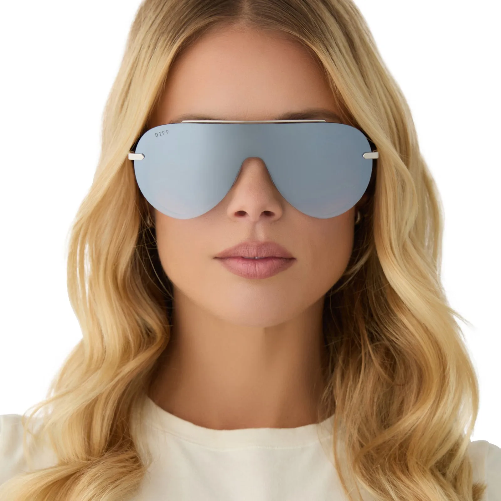 IMANI - SILVER   GREY GRADIENT WITH SILVER FLASH SUNGLASSES