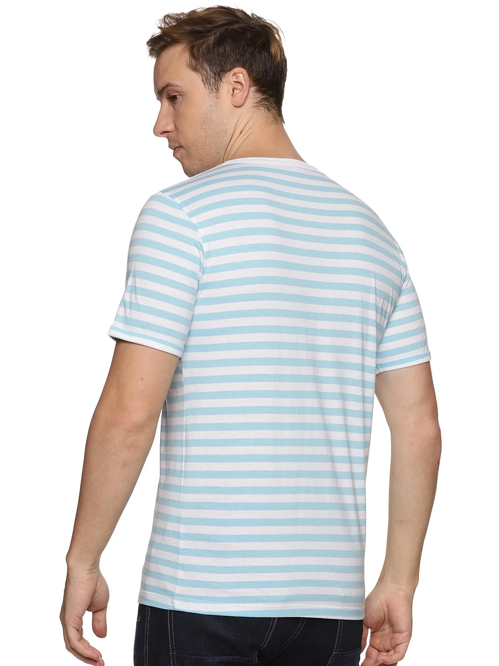 Impackt Men's Solid Henley Neck T-Shirt