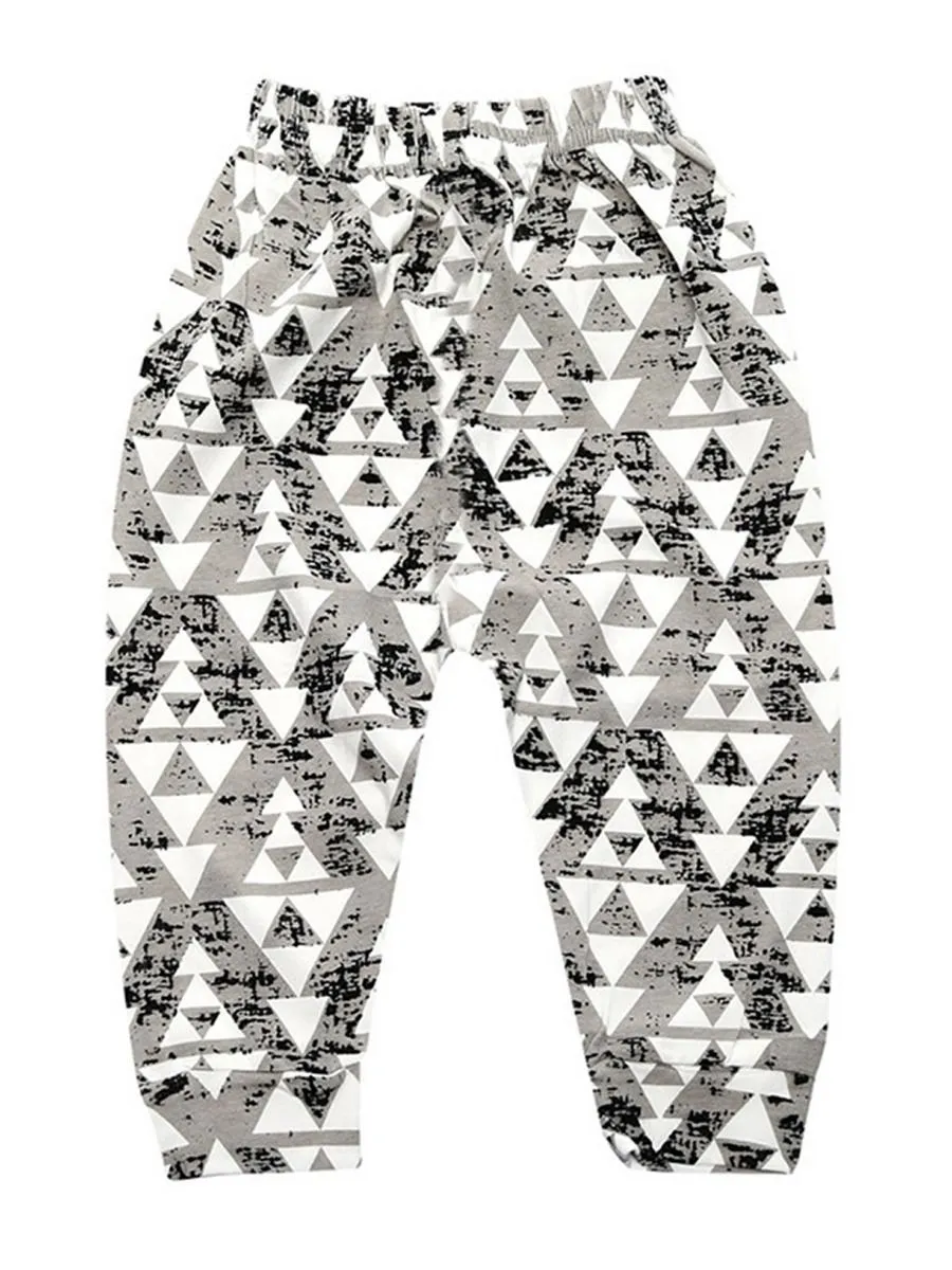 Infant Boys Girls Trouser Printed Casual Pants