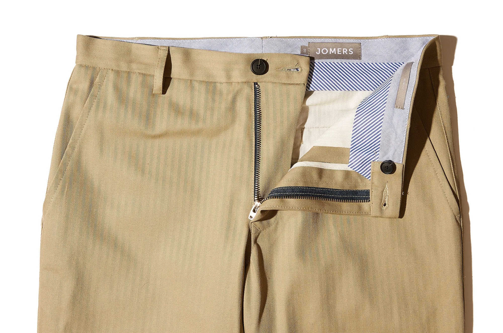 Jacobus (Slim) - Khaki Japanese Herringbone Chino